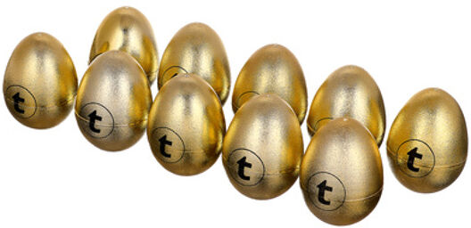 Egg Shaker Set 10 pcs Gold or