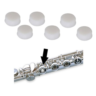 PP005 - Bouchons De Cles Silicone Pour Flute (X6)