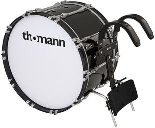 BD2414BL Marching Bass Drum Noir