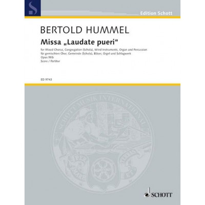 Hummel - Missa Laudate Pueri Op. 98B - Choeur Mixte, Schola, Wind Instruments, Orgue Et Percussion