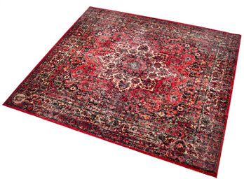 Vintage Drum Rug Orig. Red Original Red