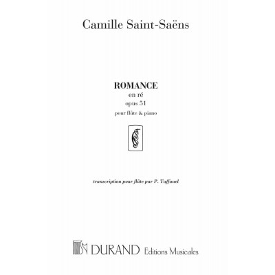 SAINT SAENS C. - ROMANCE OP 51 - FLUTE ET PIANO