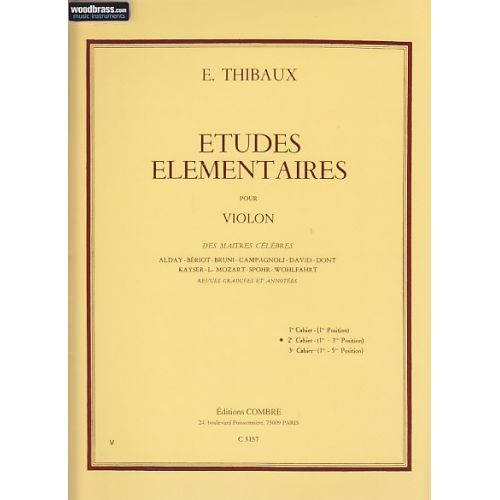THIBAUX E. - ETUDES ELEMENTAIRES POUR VIOLON VOL.2