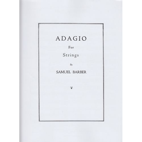 BARBER S. - ADAGIO FOR STRINGS - CONDUCTEUR