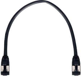 Cat.8.1 SLIM-Patchkabel 0,25m noir