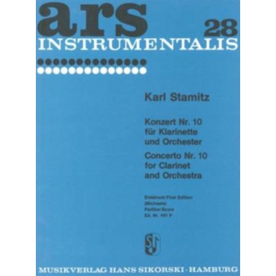 Stamitz Carl - Concerto N°10 - Score
