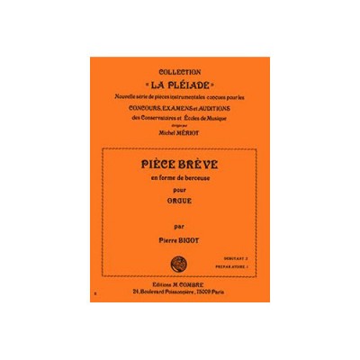 Bigot - Pièce Brève En Forme Berceuse - Orgue