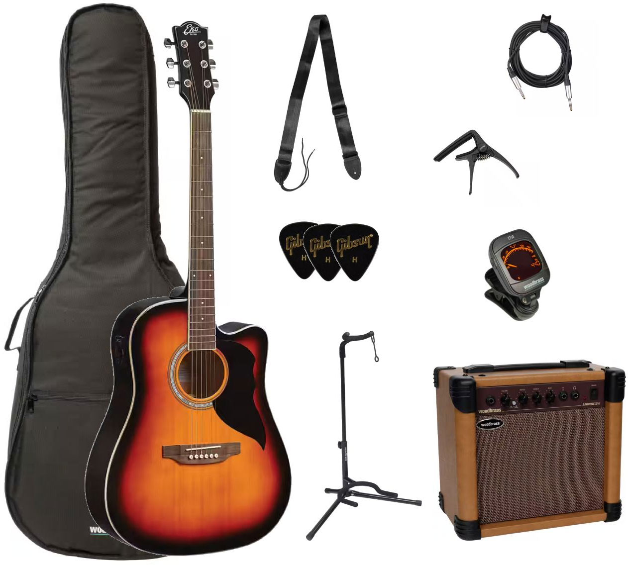 Ranger 6 CE Brown Sunburst + Accessoires