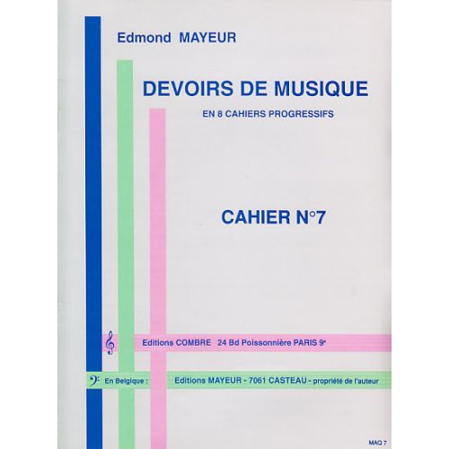 Mayeur - Devoirs De Musique Cahier 7