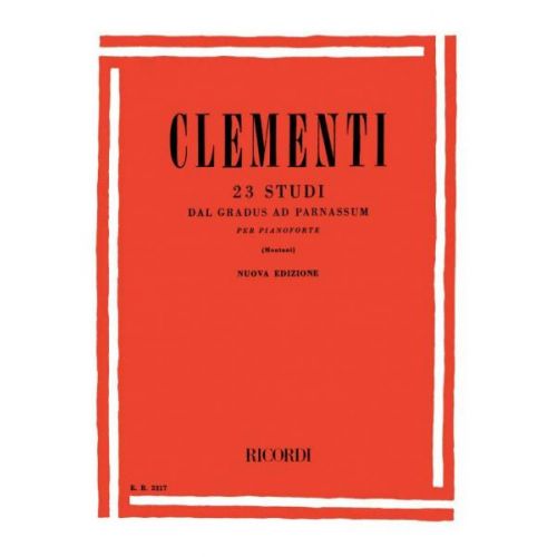 Clementi M. - 23 Studi Dal Gradus Ad Parnassum Per Pianoforte - Piano