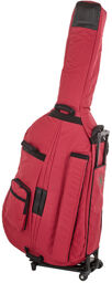 Double Bass Bag w Trolley 3/4 Rouge