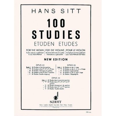Sitt - 100 Etudes Op. 32 - Violon
