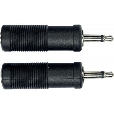AD05 Adaptateur Jack Male 3.5 MM Jack Fem. 6.35 MM - Lot de 2