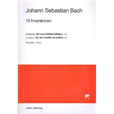 Bach J. S. - 15 Inventionen - 2 Flutes A Bec Alto