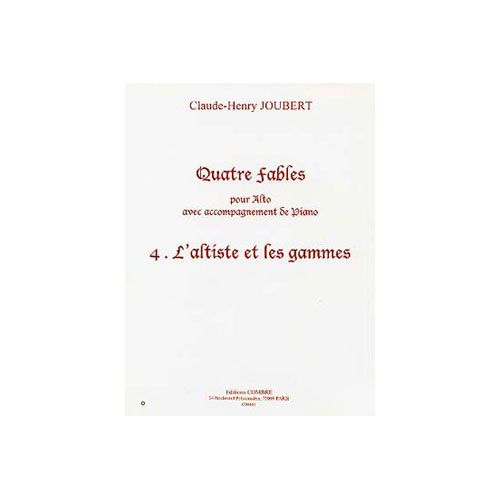 Joubert - L'altiste et Les Gammes - Alto et Piano