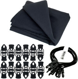 Euro Molton Set Black 2x3m Noir