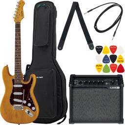 Brümmer E-Gitarren ST-90SA Set Naturel mat
