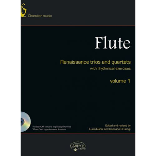 FLUTE RENAISSANCE TRIOS AND QUARTETS VOL.1 + CD - 3 OU 4 FLUTES