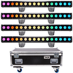 Show Bar Pro 16x10W RGB Bundle Noir