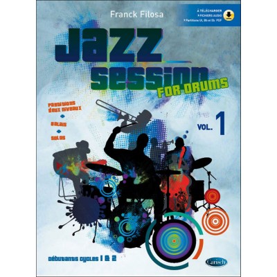 Filosa Franck - Jazz Session + 2 Audio En Ligne - Batterie