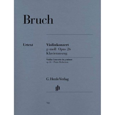 Bruch - Concerto Pour Violon Sol Mineur Op. 26 - Violon et Orchestre