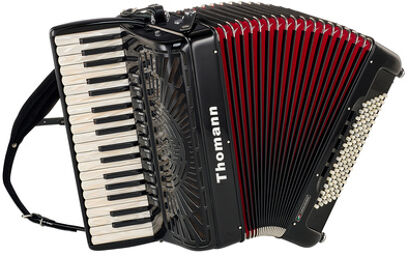 Concert IV/V 96 Double Octave noir avec soufflet rouge