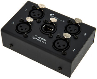 RJ45 DMX Split Box FX4 Noir