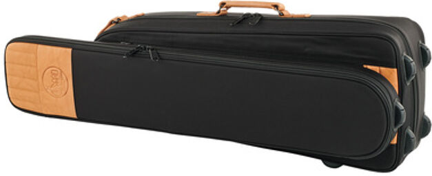 21C-ESK Gigbag Tenor Trombone Noir avec accents en cuir marron clair