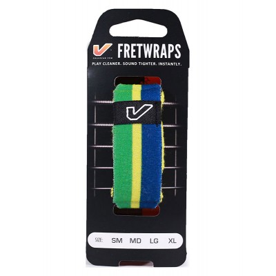 FretWraps World Flags, Green-Yellow-Blue - Medium