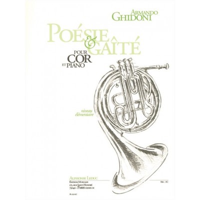 Ghidoni A. - Poesie Gaite - Cor et Piano
