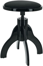 13851 Piano stool gloss finish black glossy finish