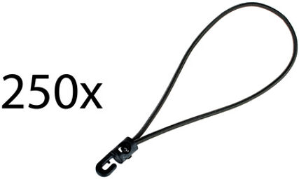 Spannfix Ø 4mm Black 250 pcs. Noir