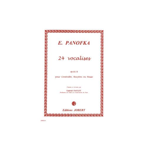 Panofka Heinrich - Vocalises Vol.2 Op.81B (24) - Voix Grave, Piano