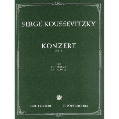 Konzert für Kontrabass und Orchester, op.3