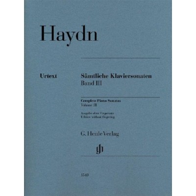 Joseph Haydn - Complete Piano Sonatas Volume III W/o FG PB. - Piano