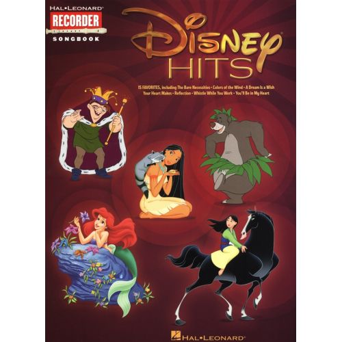 Disney Hits Recorder Songbook - Recorder