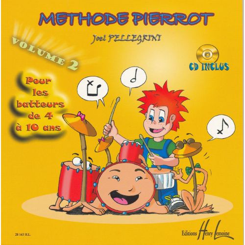 Pellegrini Joel - Methode Pierrot Vol.2 + CD - Batterie