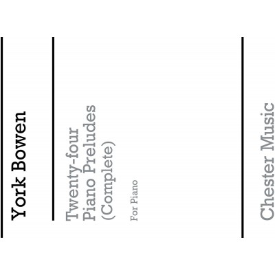 Twenty-Four Preludes For Piano