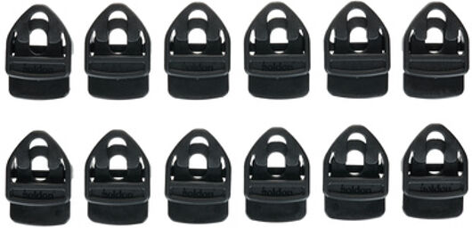 Xtra Clip Black 12pcs Pack Noir