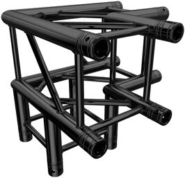 F34C30-B 90° Corner Black Noir