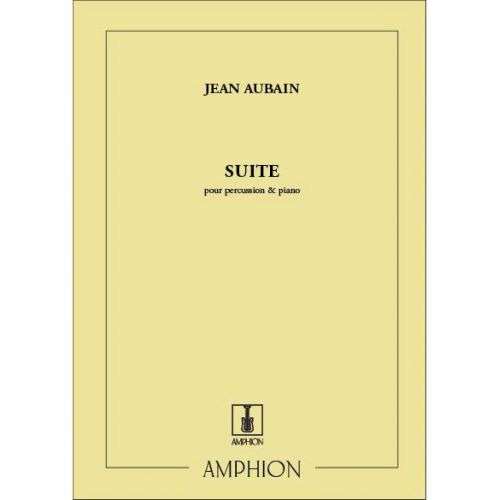 AUBAIN - SUITE - PERCUSSION ET PIANO