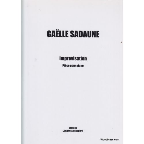 Sadaune Gaelle - Improvisation - Piece Pour Piano