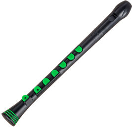 Recorder+ Baroque black-green Noir