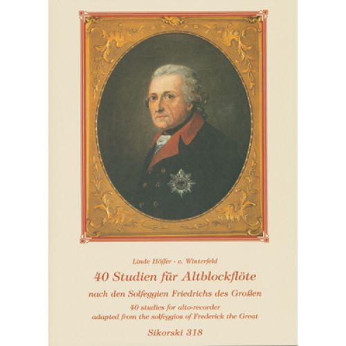 HOFFER-von Winterfeld 40 Studien Fur Altblockflote