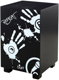 beat Box Robeat Cajon black Noir avec impression blanche