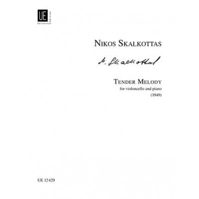 Skalkottas Nikos - Tender Melody A/k 65 - Cello And Piano