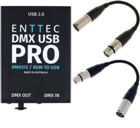 DMX USB Pro Interface Bundle Noir