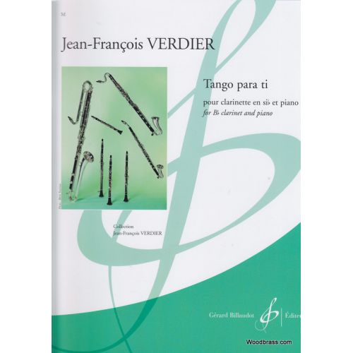 Verdier, J.F. - Tango Para Ti - Clarinette Et Piano
