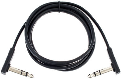 Flat TRS Cable 120 cm BK Noir