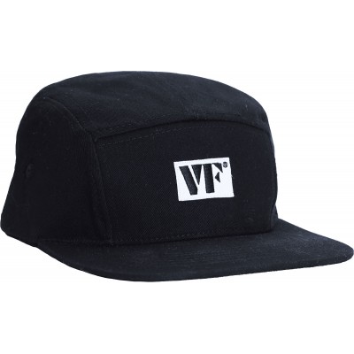 Black 5 Panel Camp Hat